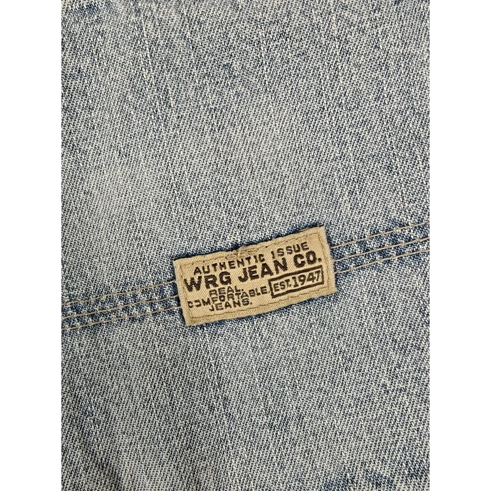 Vintage Wrangler Rugged‎ Wear Shorts Mens 38 Light Wash Carpenter Denim 90s